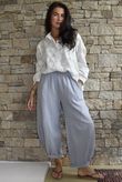 Hush Pillow Cotton Classic Barrel Pant Cloud Grey